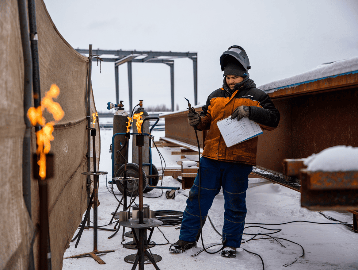 Cold Weather Welding Prep Checklist: What You Must Do Before Striking an Arc