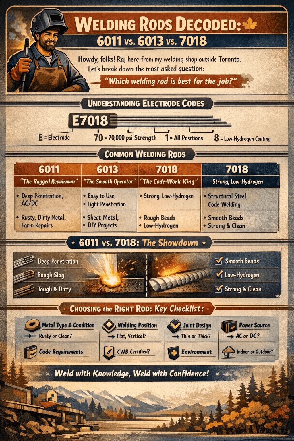 welding rod types and uses